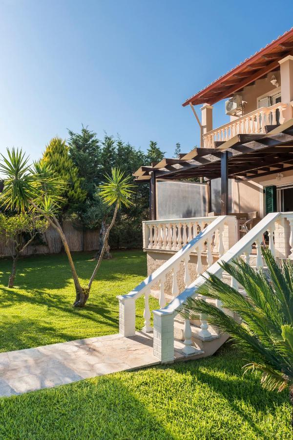 Villa Maxim With Private Pool & Tennis Court Halikounas Экстерьер фото