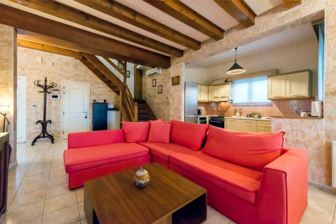 Villa Maxim With Private Pool & Tennis Court Halikounas Экстерьер фото