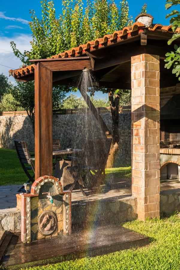 Villa Maxim With Private Pool & Tennis Court Halikounas Экстерьер фото