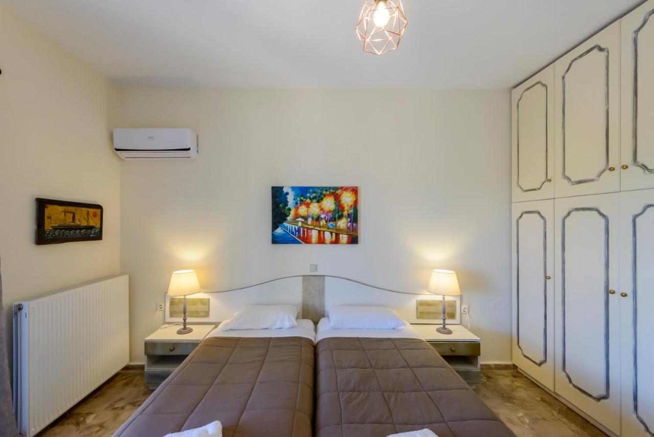 Villa Maxim With Private Pool & Tennis Court Halikounas Экстерьер фото