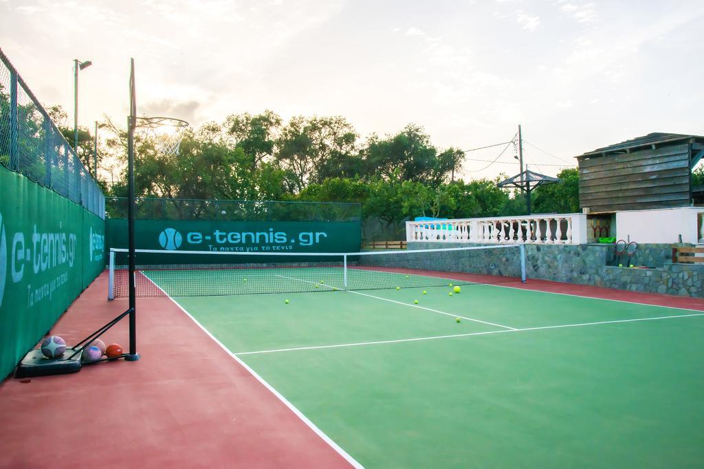 Villa Maxim With Private Pool & Tennis Court Halikounas Экстерьер фото