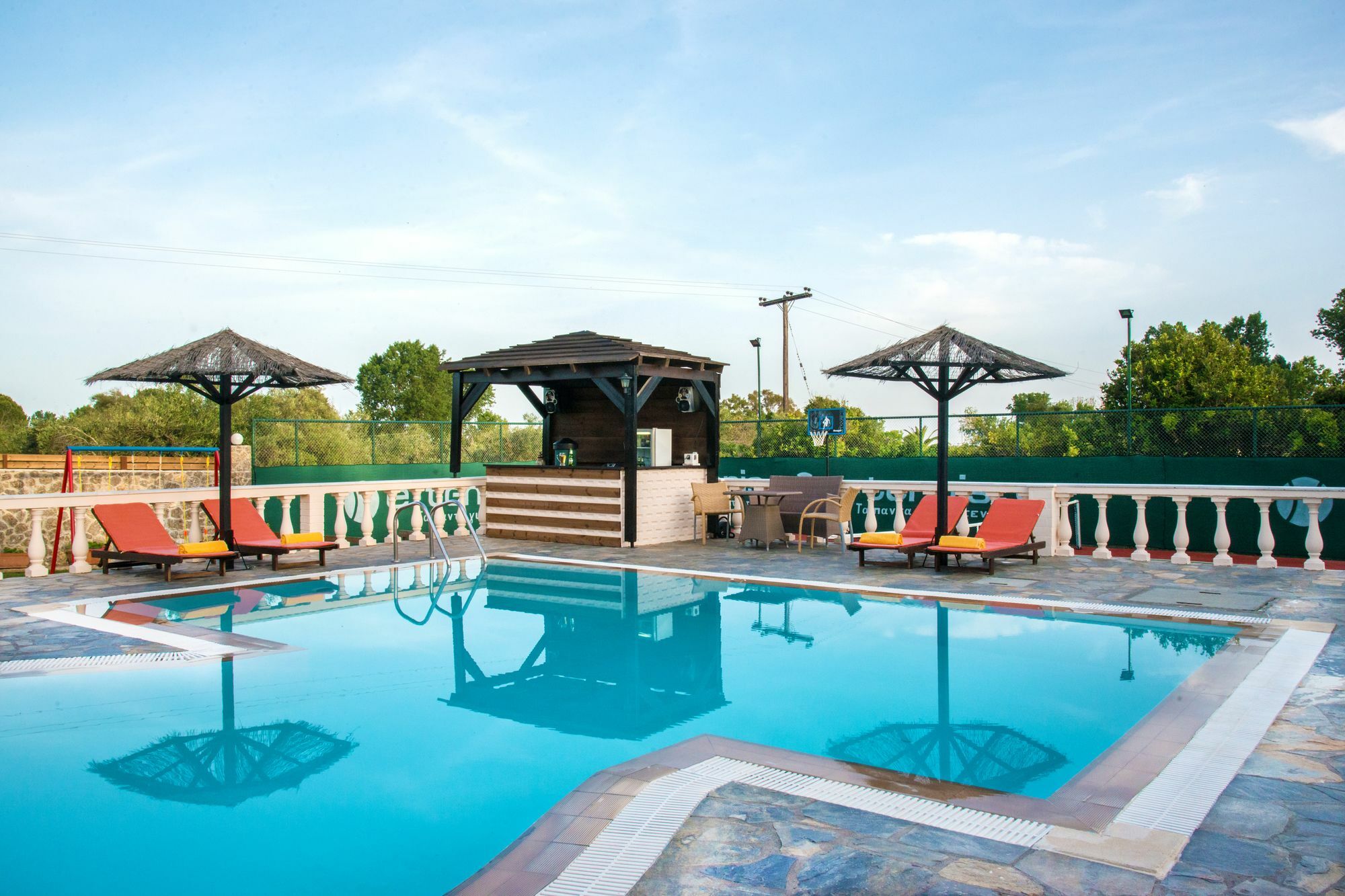 Villa Maxim With Private Pool & Tennis Court Halikounas Экстерьер фото